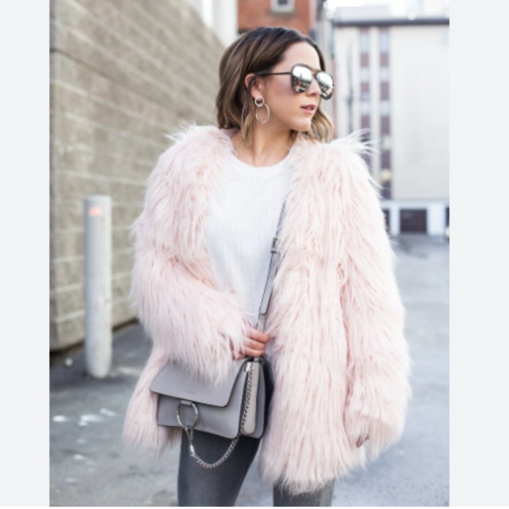H&M Fuzzy Pink Jacket - Picture 9 of 10